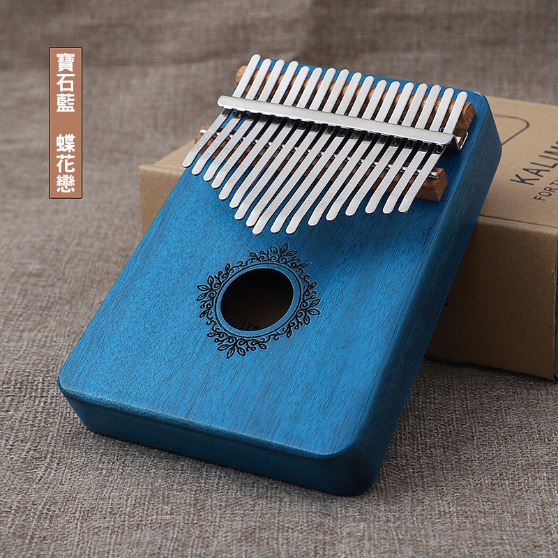 (當日出貨)姆指琴 原木拇指琴 手指鋼琴 kalimba 樂器 17音 卡林巴琴 桃花芯木 非洲樂器 音樂(A189)-規格圖8