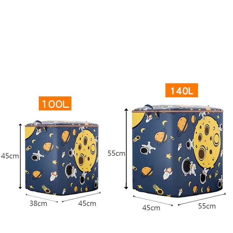 (當日出貨)太空人收納袋 棉被衣服收納袋 收納袋 無紡布 防塵 可折疊收納袋 防水防潮 拉鍊收納袋(A191)-細節圖2