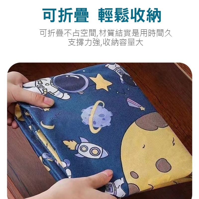 (當日出貨)太空人收納袋 棉被衣服收納袋 收納袋 無紡布 防塵 可折疊收納袋 防水防潮 拉鍊收納袋(A191)-細節圖5