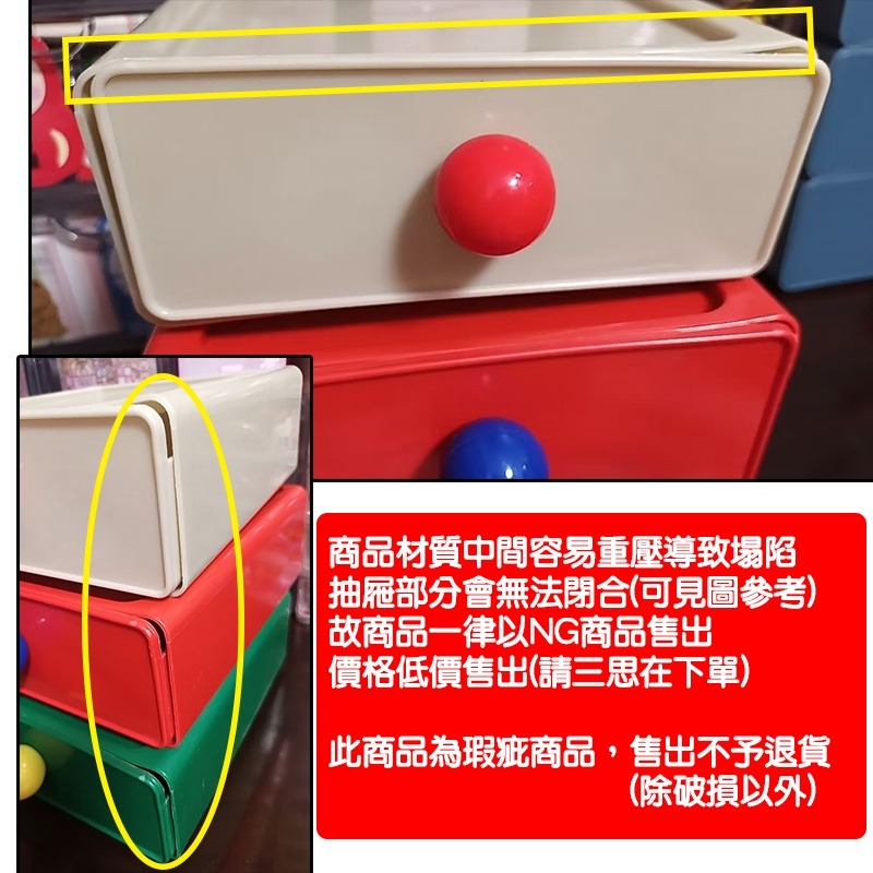 (當日出貨) NG品 彩色多巴胺抽屜收納盒 多層收納 桌面收納盒 疊層收納盒 文具收納 收納盒 糖果色(A195)-細節圖2