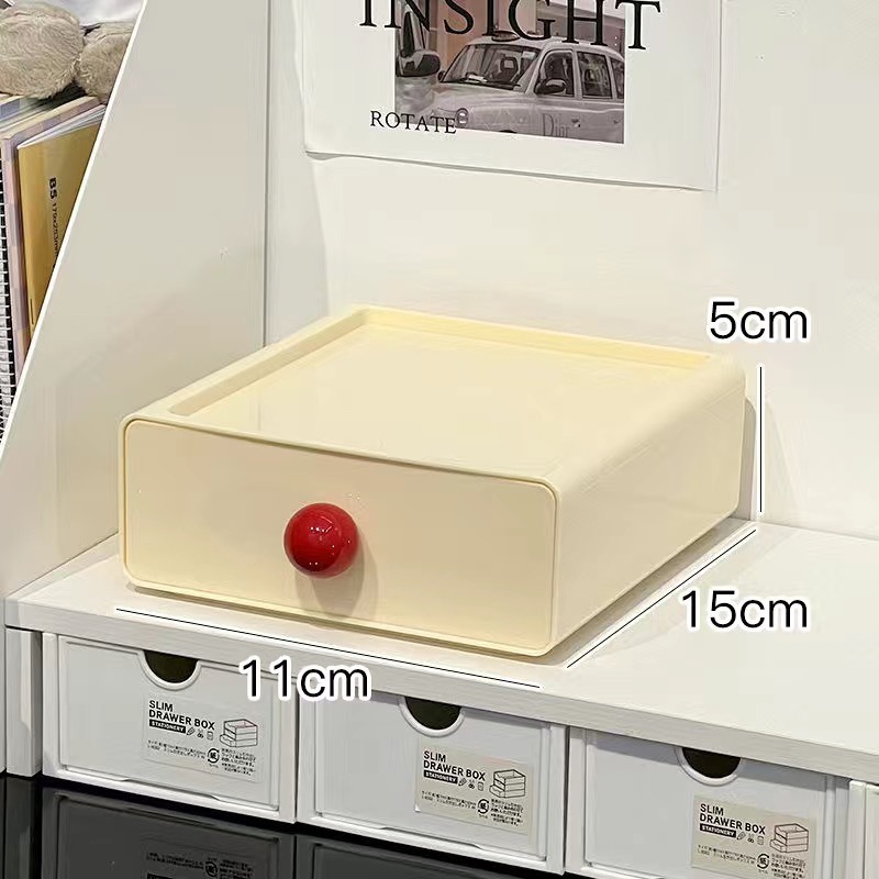 (當日出貨) NG品 彩色多巴胺抽屜收納盒 多層收納 桌面收納盒 疊層收納盒 文具收納 收納盒 糖果色(A195)-規格圖7