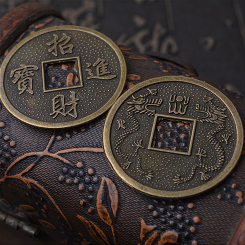 龍招財進寶古青色