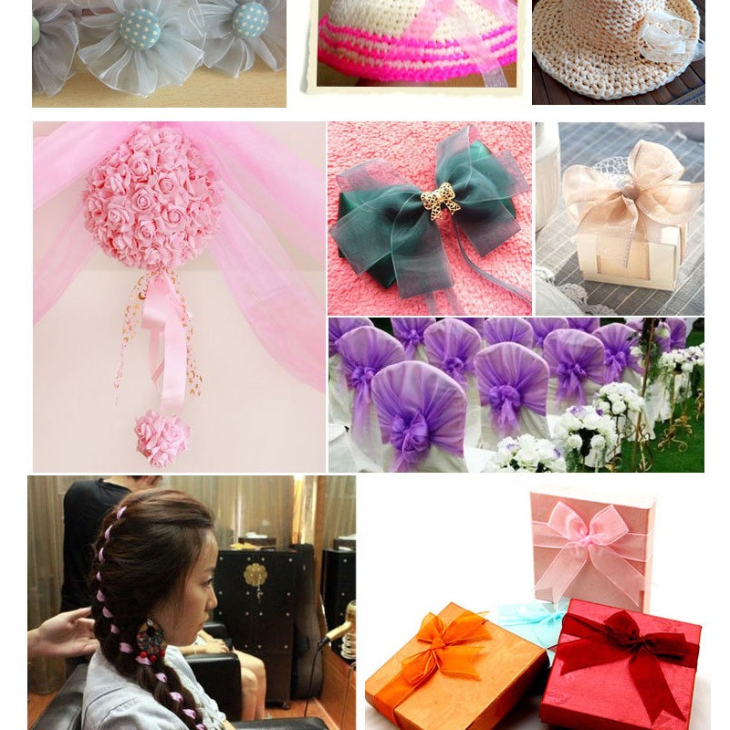 (當日出貨) 雪紗緞帶 織帶 紗質緞帶 花束緞帶 雪紡 禮物包裝 禮品包裝 花束包裝 絲帶 花藝包裝 裝飾(A219)-細節圖5