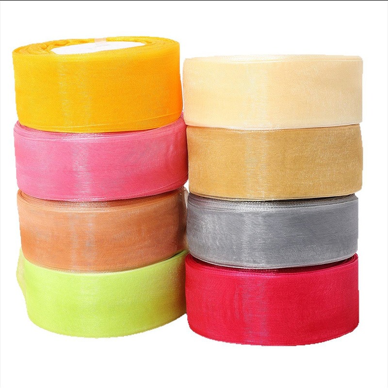 (當日出貨) 雪紗緞帶 織帶 紗質緞帶 花束緞帶 雪紡 禮物包裝 禮品包裝 花束包裝 絲帶 花藝包裝 裝飾(A219)-細節圖9