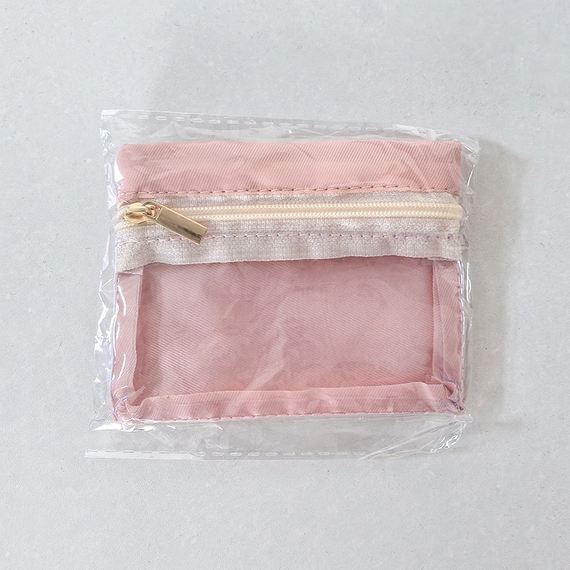 透明首飾收納袋 飾品收納袋 防氧化收納袋 耳環項鍊袋 分類收納袋 旅行收納袋 小物收納袋 飾品保護袋(A231)-粉色