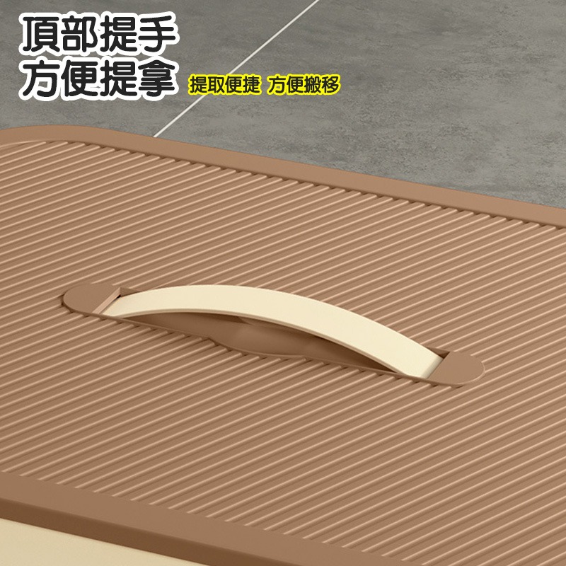 手提儲物箱 收納箱 帶蓋收納盒 大容量整理箱 家用收納箱 置物箱 可疊放收納箱 防塵收納箱 整理箱 (A255)-細節圖8