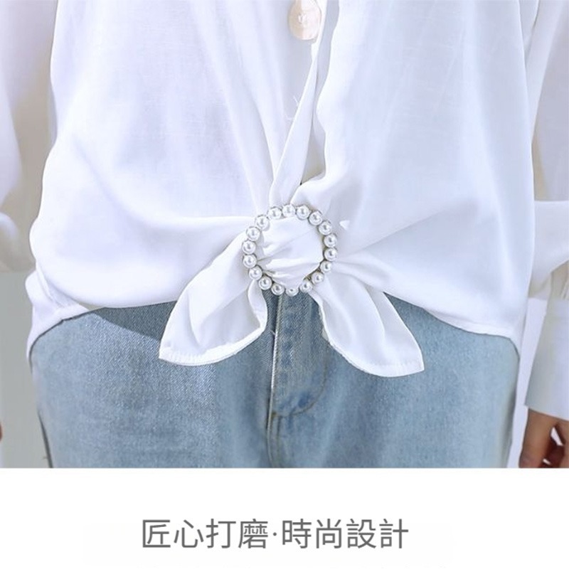 衣角打結扣 衣服打結扣 T恤打結神器 衣角固定扣 穿搭配件 免綁結扣 造型打結扣 防滑固定 時尚百搭 現貨(A279)-細節圖2