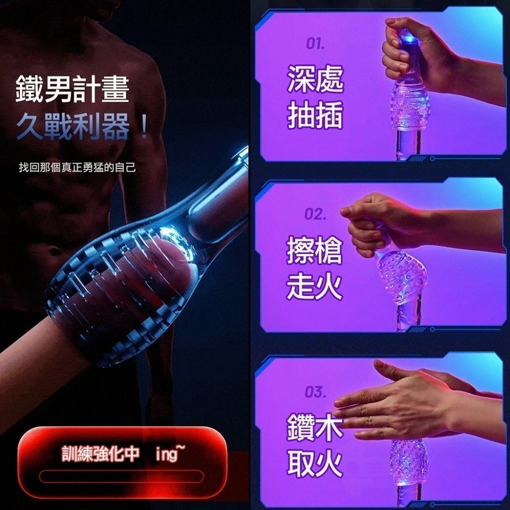 樂系 陰莖訓練器 龜頭訓練器 飛機杯 自慰套 自慰杯 自慰器男用 助勃器 男用 透明飛機杯 情趣玩具 情趣用品男用-細節圖5