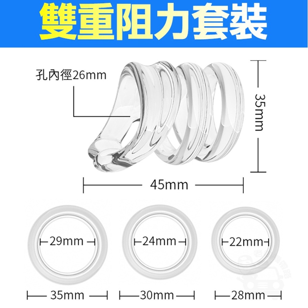 取悅 雙重阻力 包皮阻復環 多功能套環 4件套 男性屌環 包皮環 包皮阻復環 台灣出貨 持久環 情趣用品環-細節圖5