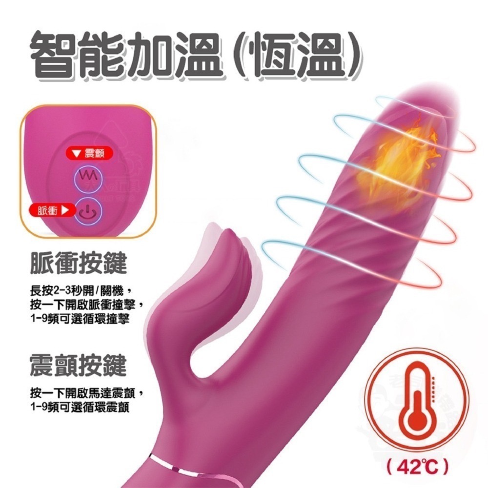 萊特斯 智能加溫伸縮按摩棒 電動按摩棒 情趣用品女用 按摩棒 自慰棒 女用 台灣出貨 G點按摩棒 女性情趣用品-細節圖2