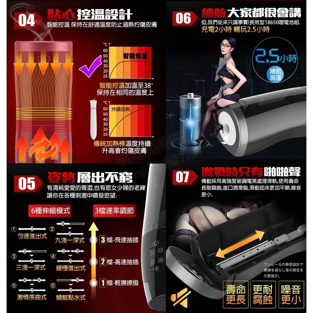 RENDS A10 進階升級款 全自動6段伸縮 發音智能活塞機 電動飛機杯 情趣用品男用 自慰器男用 自慰杯 飛機杯-細節圖7