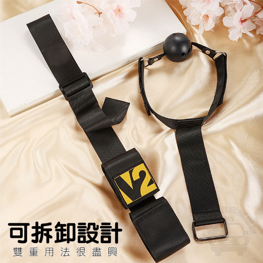 SM 可調節式 口塞反背手環 調教 口球 手銬 口塞 情趣手銬 bdsm 綑綁 束縛 項圈 台灣出貨 情趣用品 束縛帶-細節圖3