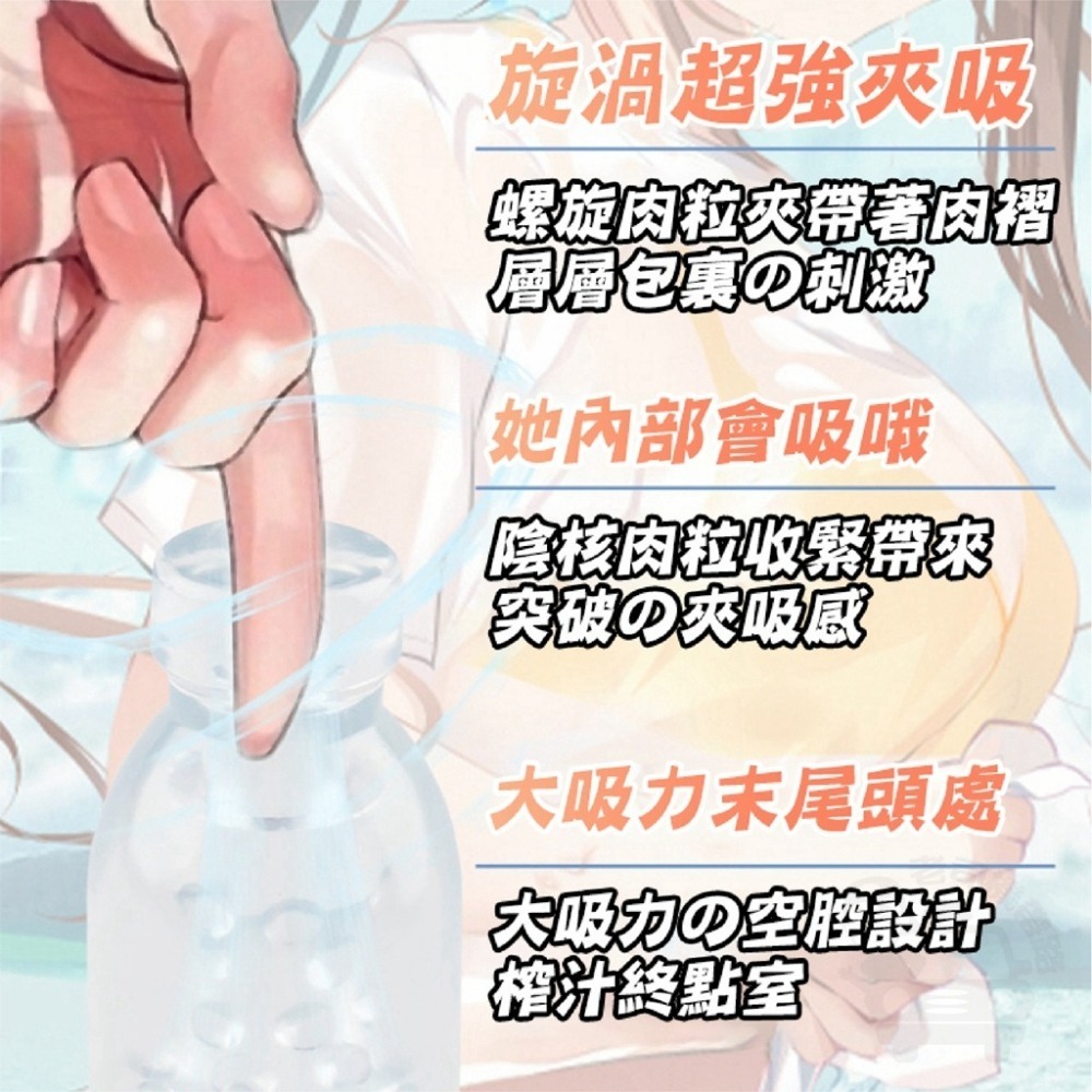 新世代透明感 超強真空吸力 奶瓶飛機杯 自慰杯 自慰套 情趣娃娃 自慰器 情趣用品 男用 飛機杯 動漫 龜頭訓練器 名器-細節圖8