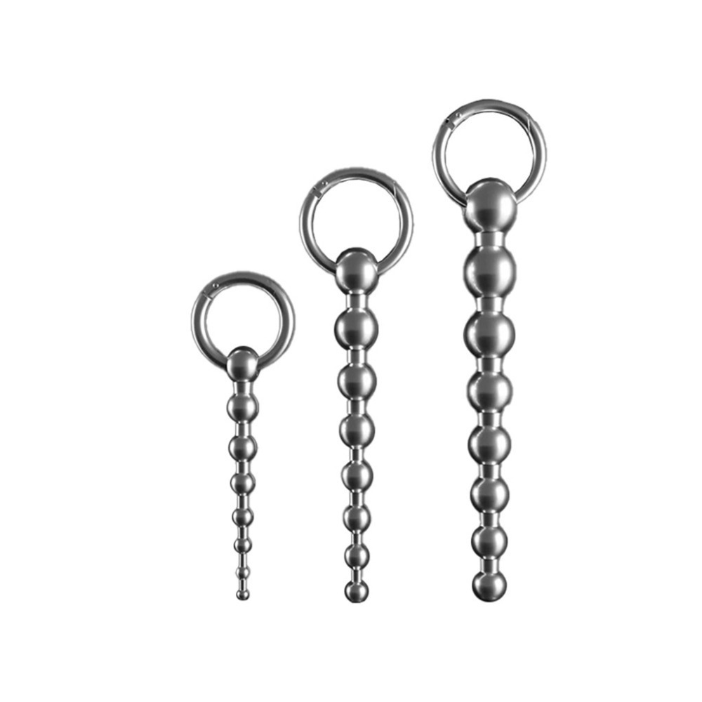 【台灣現貨】馬眼棒 馬眼 不鏽鋼拉珠 金屬馬眼棒 尿道棒 尿道刺激器 情趣用品 SM 情趣精品 尿道 同志 馬眼擴張器-細節圖2