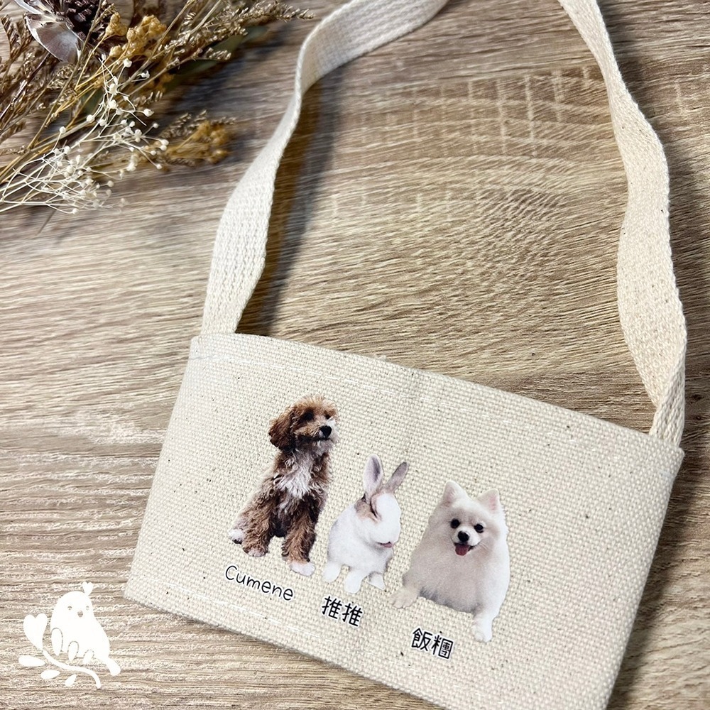 【奶茶鳥文創】來圖客製 客製化飲料提袋 杯套提袋 杯套 插畫 設計 生活 送禮 紀念 一件可印-細節圖4