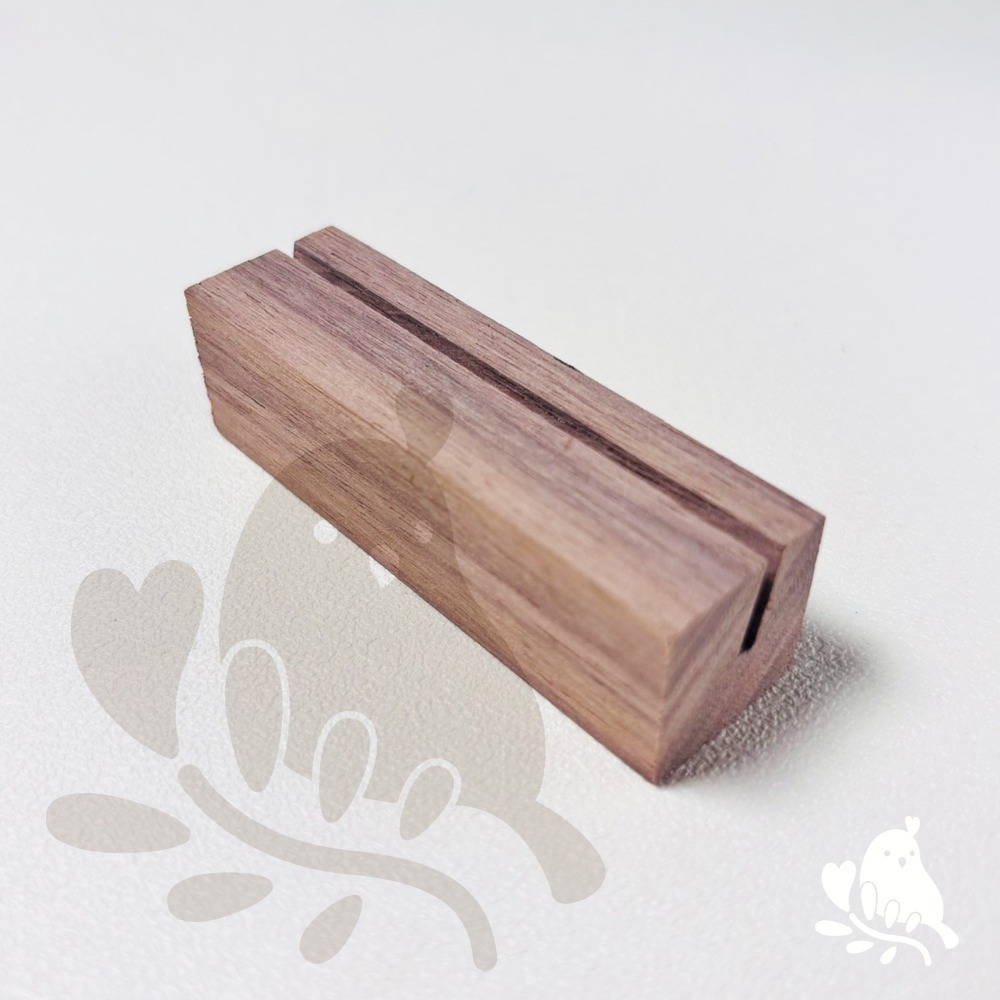 【奶茶鳥文創】 客製化木頭名片座BM01 實木名片座 相片夾 來檔客製 雷射雕刻 雷射刻字 一件可印-規格圖4