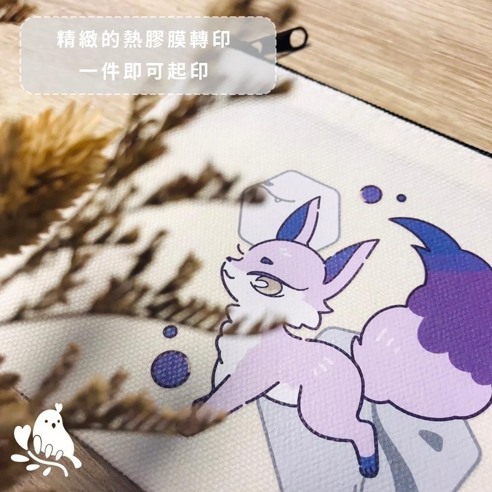 【奶茶鳥文創】來圖客製 客製化拉鍊袋 帆布拉鍊袋 零錢包 收納包 插畫 設計 送禮 紀念 一件可印-細節圖3