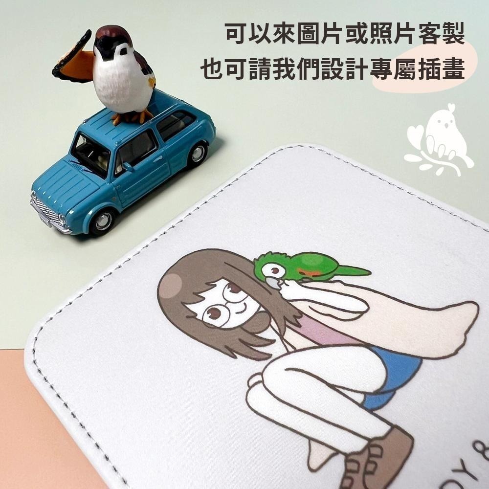 【奶茶鳥文創】來圖客製 客製化杯墊 皮革杯墊 插畫 設計 生活 送禮 紀念 一件可印-細節圖2