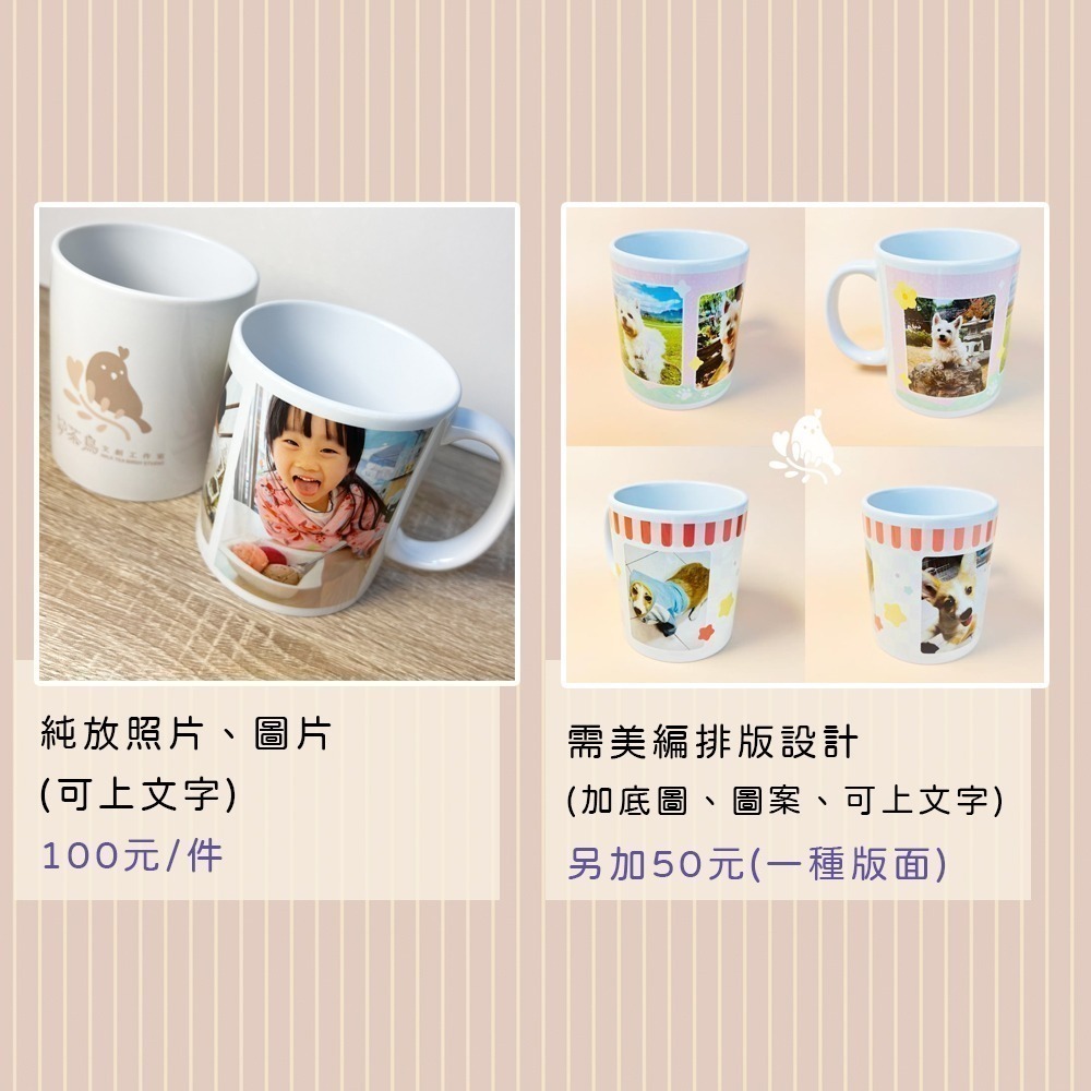 【奶茶鳥文創】來圖客製 客製化馬克杯 陶瓷馬克杯 插畫 設計 生活 送禮 紀念 一件可印-細節圖2
