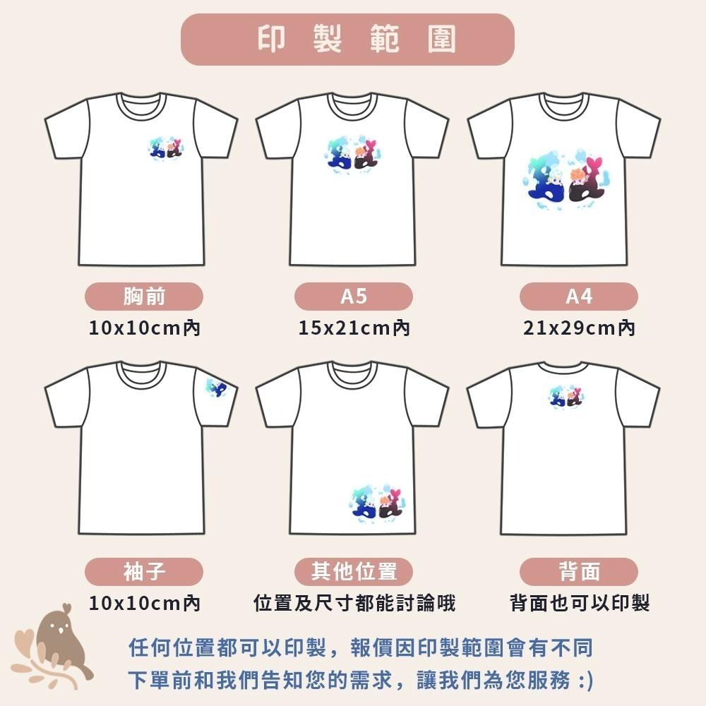 【奶茶鳥文創】客製化衣服 T恤 兒童 插畫設計 台灣廠商 團體服 個人服 親子家庭服 一件可印-細節圖4