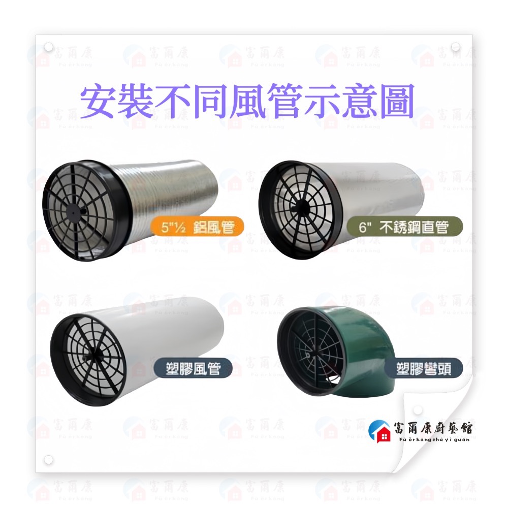 ￼【富爾康】各式風管專用平面式防鳥網接頭6＇＇連接鋁風管通風管接頭 PVC 排油煙機除油煙機具風格不銹鋼塑膠管皆可用-細節圖2
