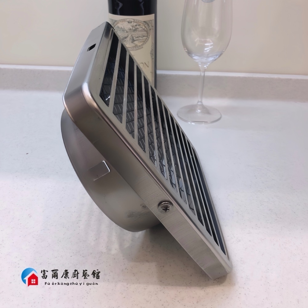 【富爾康】台灣製造•4＂ 5＂ 6＂四角平面不銹鋼外氣口小可愛平面外氣罩方型排煙罩不銹鋼通氣罩換氣口換氣罩小金剛-細節圖6