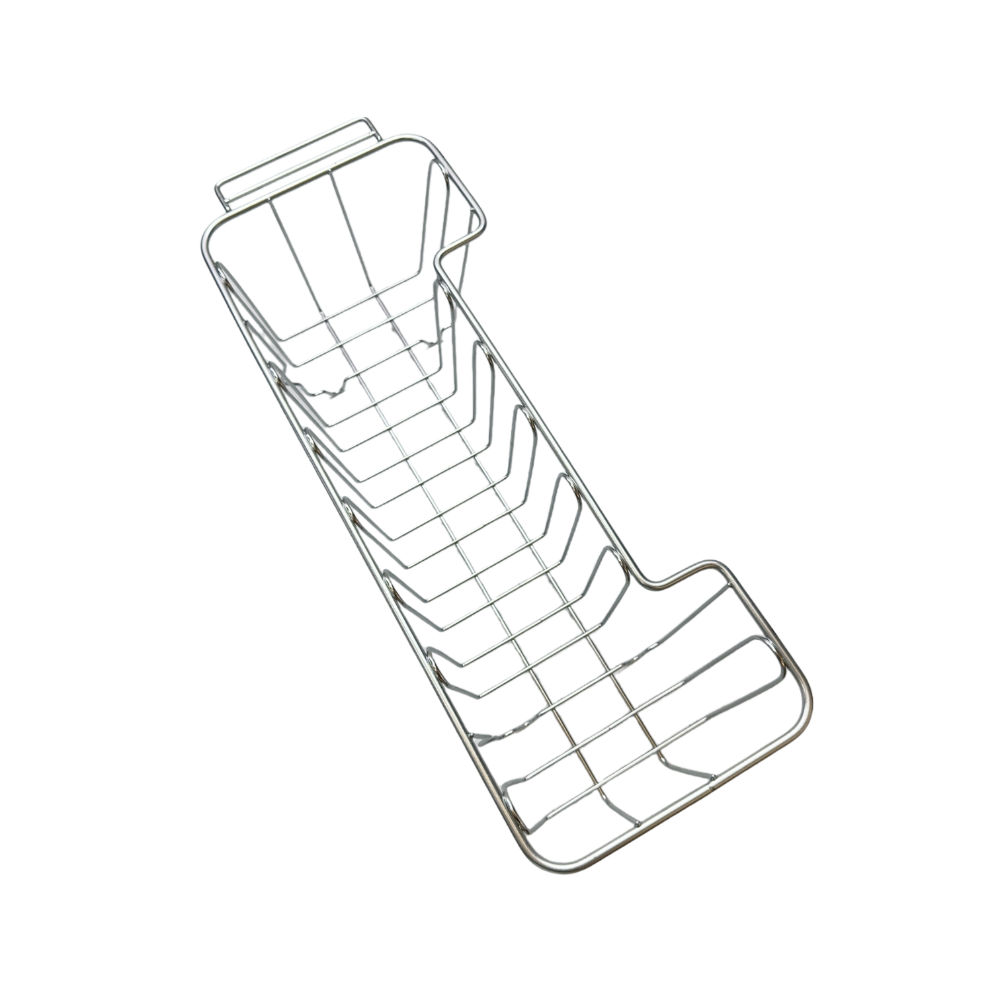 ￼【富爾康】MIT•大吉熊配件167專用半邊籃不銹鋼半邊籃掛籃水槽掛籃瀝水籃瀝水架水槽配件直角掛籃塑膠不銹鋼原廠水槽專用-細節圖4