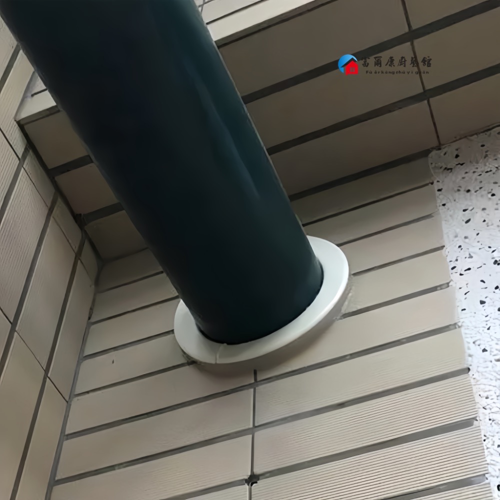 ￼【富爾康】甜甜圈6＂油煙機修飾蓋加長有頸油風口密封蓋封口排風管修飾牆面蓋帽油煙機配件風管修飾環塑膠 PVC修飾環-細節圖3
