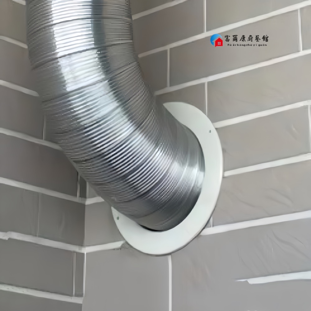 ￼【富爾康】甜甜圈6＂油煙機修飾蓋加長有頸油風口密封蓋封口排風管修飾牆面蓋帽油煙機配件風管修飾環塑膠 PVC修飾環-細節圖4