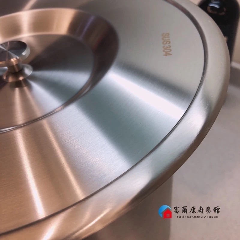 【富爾康】12L加大容量304不銹鋼廚房檯面崁入式垃圾桶桌面隱藏水槽清潔桶內嵌廚餘桶防臭垃圾桶收納桶清潔桶崁入-細節圖6