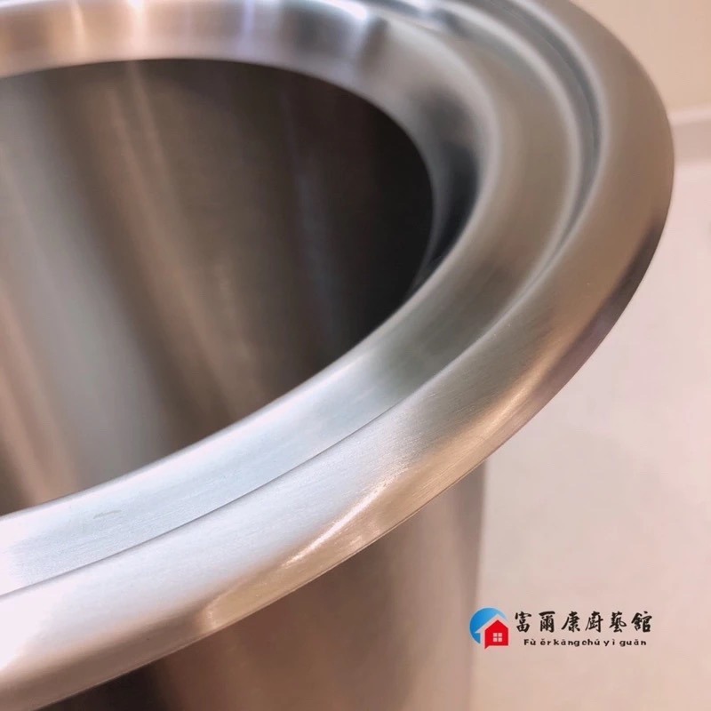 【富爾康】12L加大容量304不銹鋼廚房檯面崁入式垃圾桶桌面隱藏水槽清潔桶內嵌廚餘桶防臭垃圾桶收納桶清潔桶崁入-細節圖7