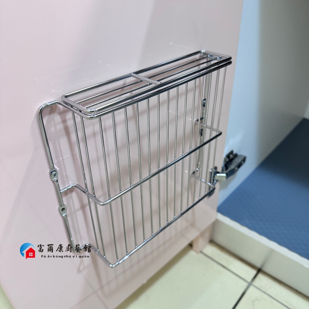 ￼【富爾康】MIT•菜刀架不鏽鋼櫃內刀架櫃內刀具架門板內刀架門內刀架-細節圖3
