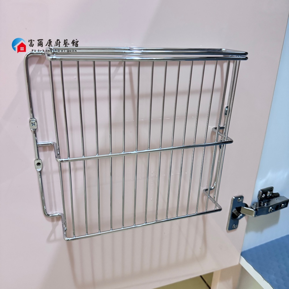 ￼【富爾康】MIT•菜刀架不鏽鋼櫃內刀架櫃內刀具架門板內刀架門內刀架-細節圖4