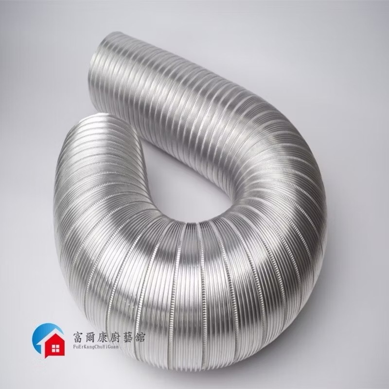 ￼【富爾康】5.5＂  12尺油煙機排風管鋁箔管鋁風管鋁管通風管排氣管排油煙管管鋁箔伸縮管-細節圖3