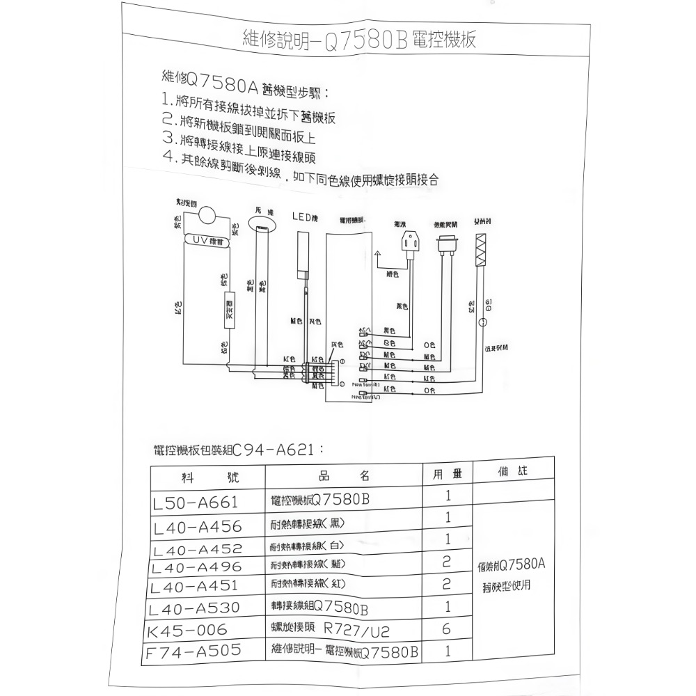 ￼【富爾康】櫻花原廠Q7580 烘碗機臭氧主機板烘碗機零件 電控主機板原廠臭氧主機板-細節圖3