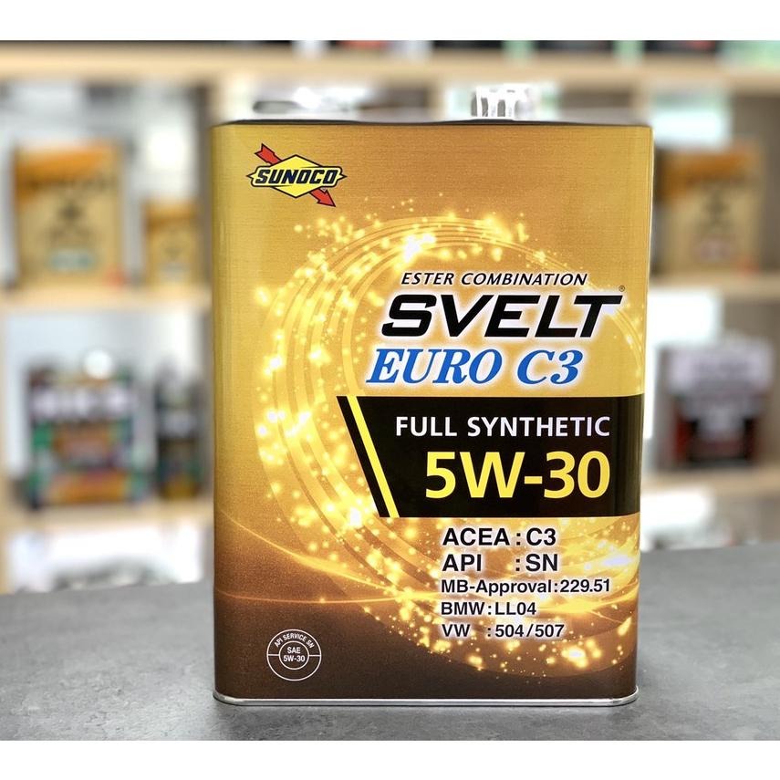 日本製 太陽石油 SUNOCO C3 5W30 SVELT EURO 5W-30 日本原裝 酯類 全合成 機油 關東車材-細節圖4