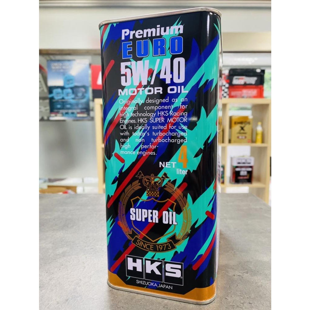 超取免運🔥【改裝大廠】日本 原裝 HKS 5W40 公司貨+發票 EURO 5W-40 4L 頂級 超級盃 關東車材-細節圖3