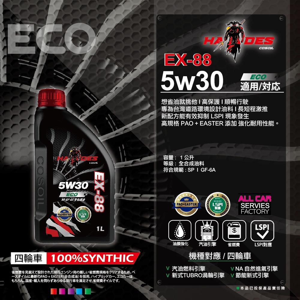 SP《5W30》滿5罐贈黑帝斯燃料添加