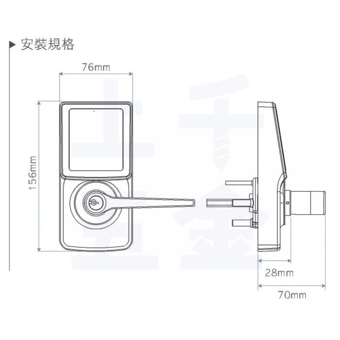 上千五金 加安牌 送贈品 到府安裝 電子鎖 TL-505PC TL505PC 水平鎖 三合一 密碼鎖 卡片鎖 感應-細節圖8