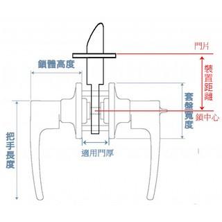 門鎖 水平鎖 黑色 磨砂銀 LD6X907 LD6X207 水平把手 水平手把 自動解閂 把手 房間 浴室 加安牌-細節圖8