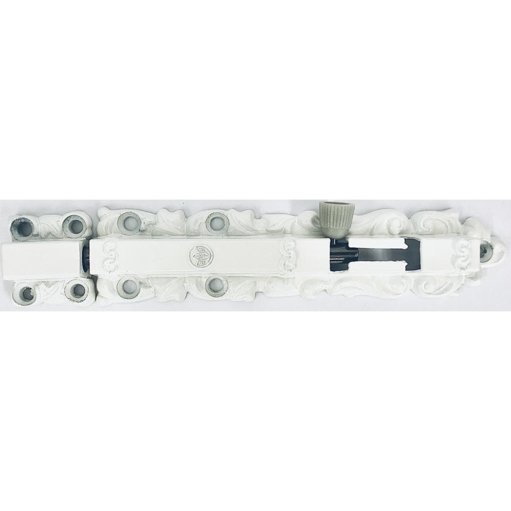 門窗五金 門閂 香檳 白色 文雅雕花天地栓 落地門閂 門栓 門拴 彈簧平閂  鋁門閂 固展門平閂 落地門閂座 地串-細節圖4