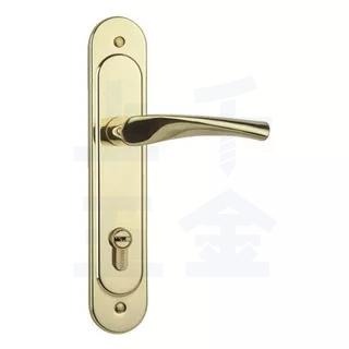 【FAULTLESS 加安】門鎖 連體鎖 匣式鎖 金色 N5LT601V 台灣製造 上千五金行 ※把手左右邊通用-細節圖2