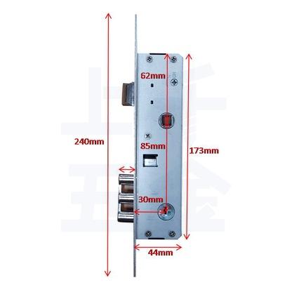 門鎖 通風門鎖 消光黑  二片式 三合一 通風門鎖 裝置距離30mm 適用門厚36-44mm 上千五金行-細節圖5