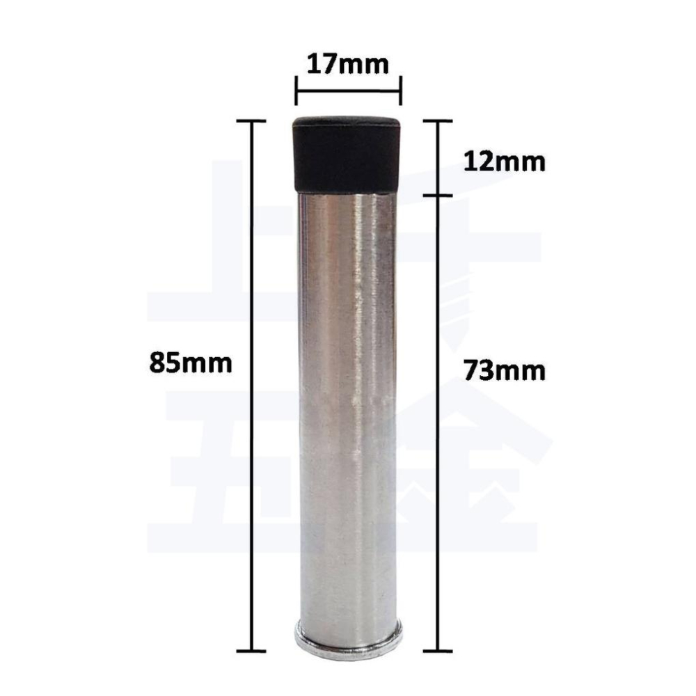 門窗五金 門檔 一字門擋 85mm 白鐵 不鏽鋼 門檔 門止 門碰 門頂 門吸 附螺絲 上千五金行-細節圖2