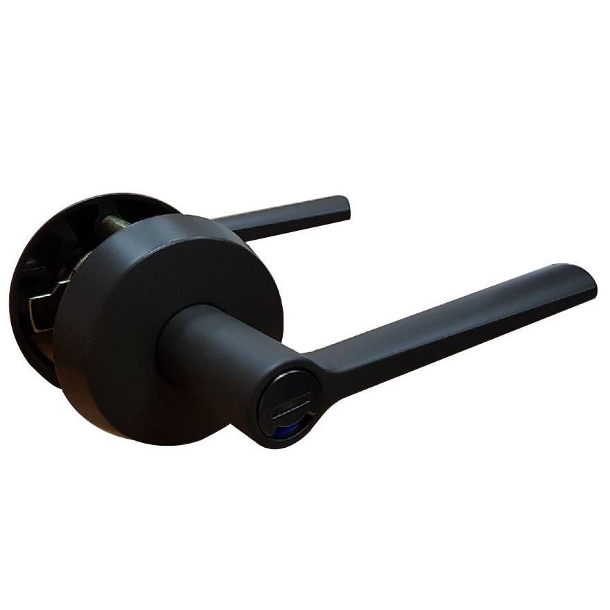 上千五金 門鎖 水平鎖 黑色 咖啡黑 LV128 ORB LV116B ORB 房間鎖 浴廁鎖 門鎖 水平把手-細節圖2