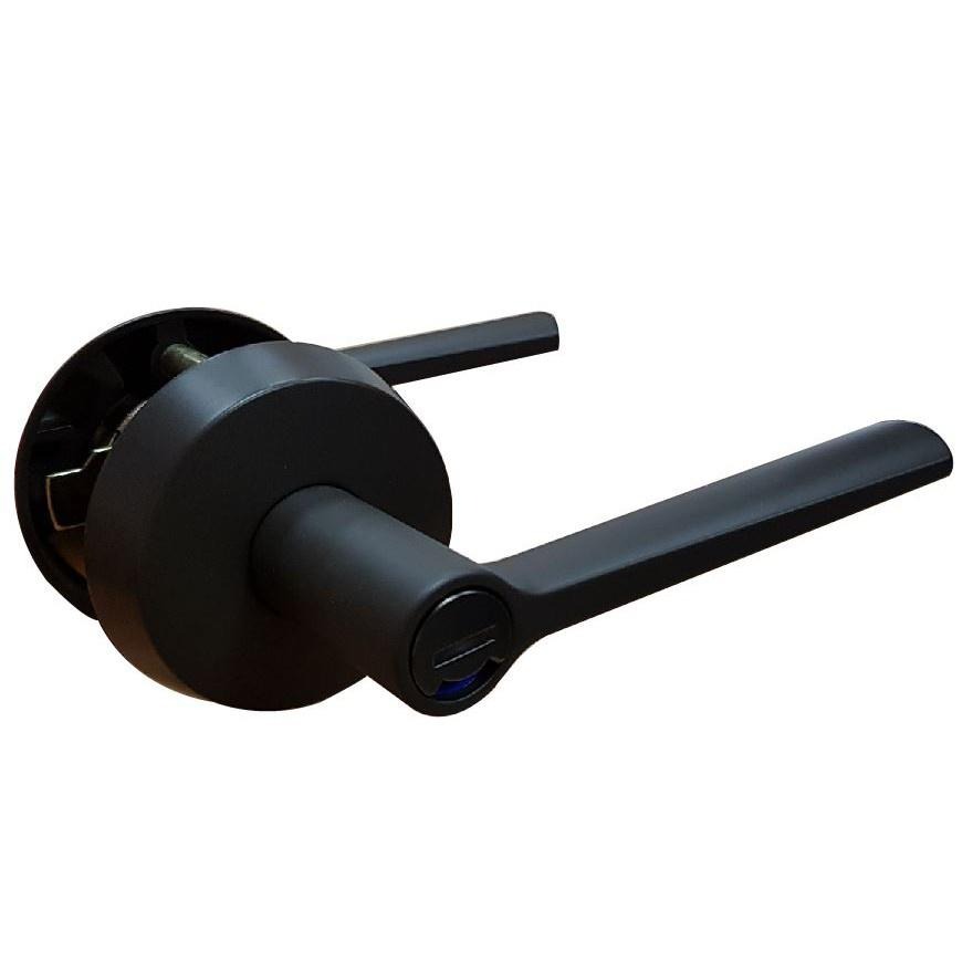 上千五金 門鎖 水平鎖 黑色 咖啡黑 LV128 ORB LV116B ORB 房間鎖 浴廁鎖 門鎖 水平把手-細節圖2