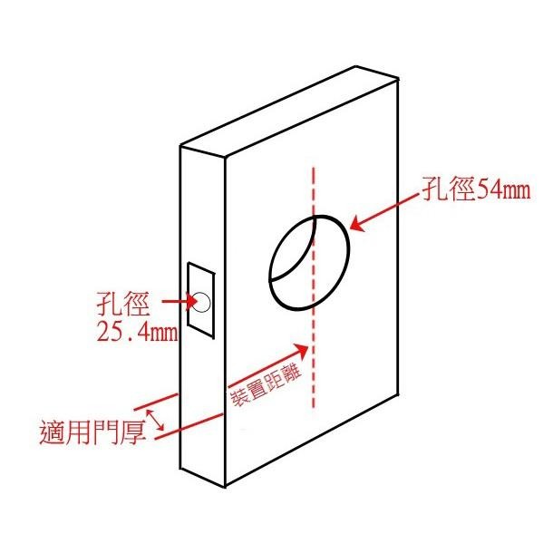 上千五金 加安牌 門鎖 水平鎖 黑色 磨砂銀 LB4X907 LB4X207 自動解閂 臥室 浴室 房間鎖 浴室鎖-細節圖5