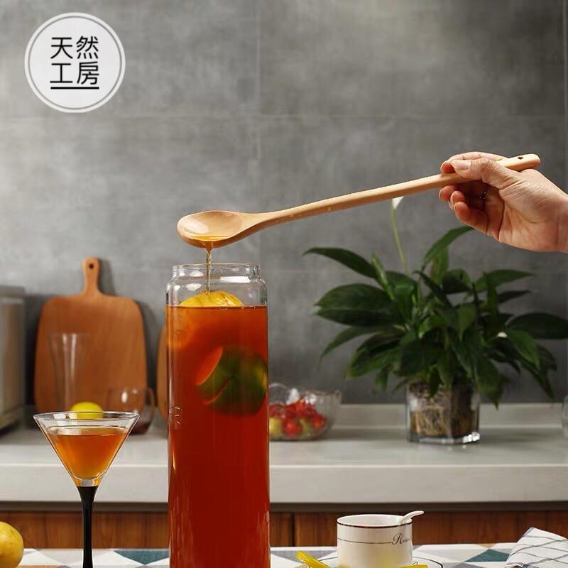 木湯匙 木湯勺 攪拌木匙 沙拉木匙 醬料勺 釀酒勺 炒菜匙 冰果匙 木湯匙批發 餐具批發 露營餐具 開店餐具 天然工房-細節圖2