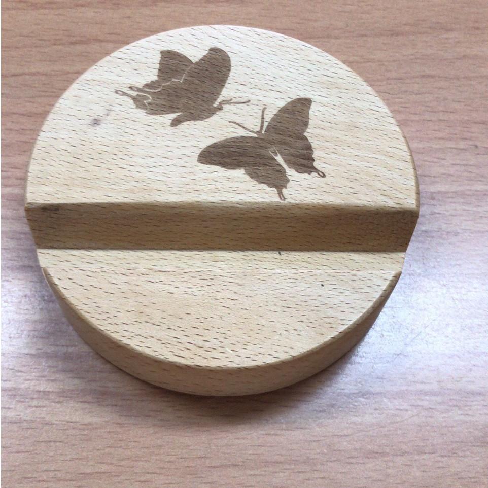 客製雕刻 手機架 手機座 手機支架 名片座 名片架 木質手機架 木製手機架 禮贈品 婚禮小物 雷射雕刻 天然工房-細節圖4