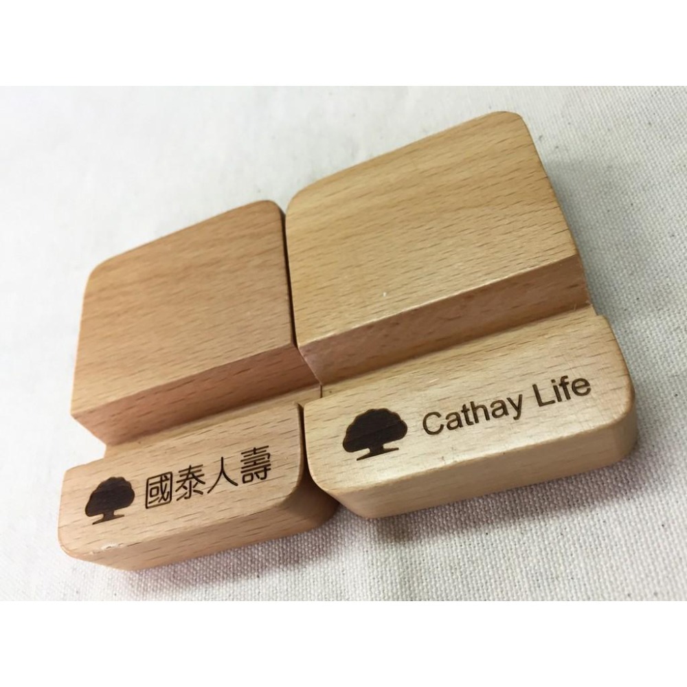 木頭手機支架 手機架 懶人支架 支架 手機座 萬用支架 名片夾 名片架 名片座 禮贈品 客製商品 客製雕刻 天然工房-細節圖6